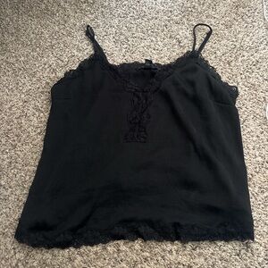 Forever 21 Black Lace-Trim Cami